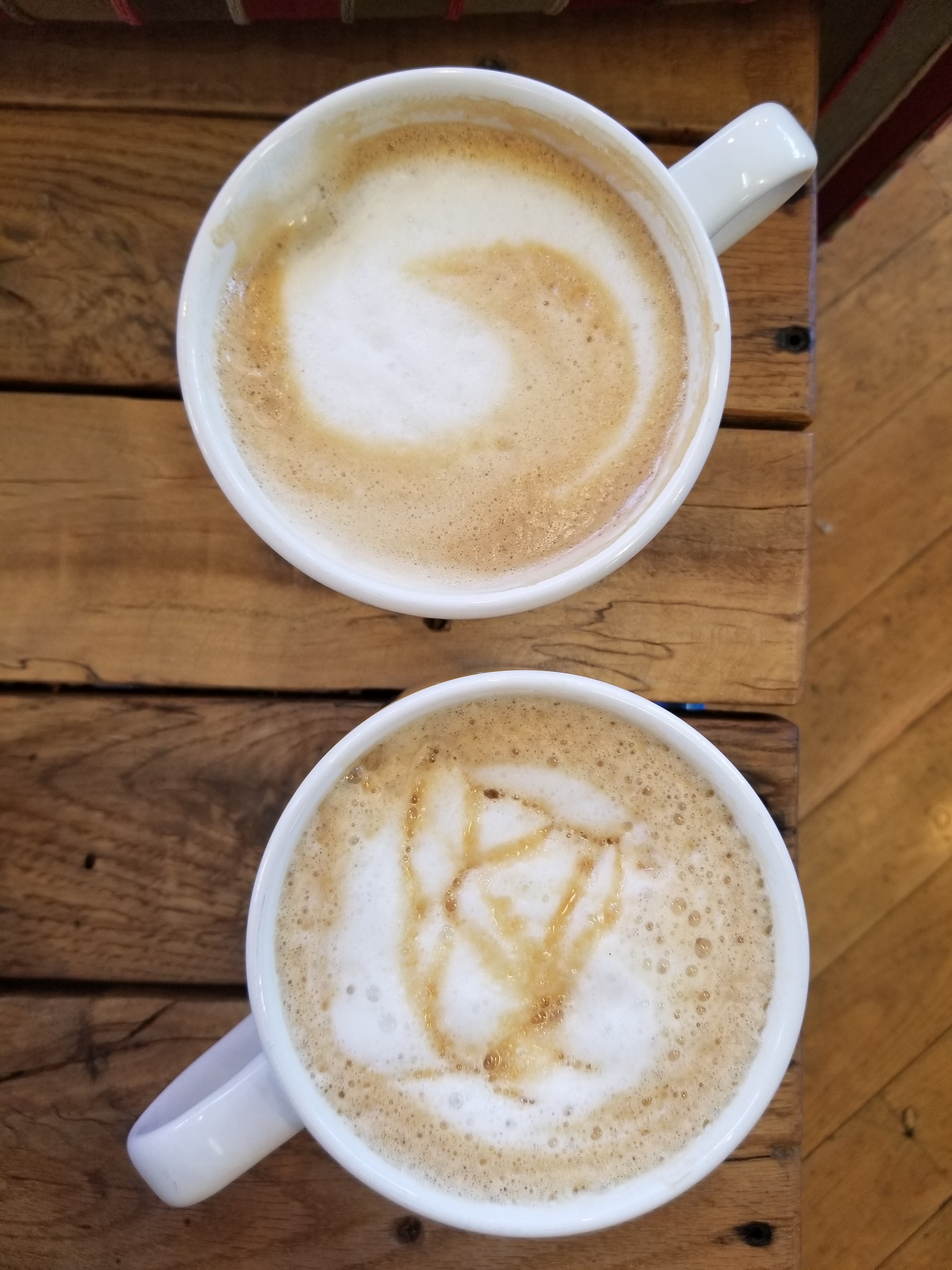 Fancy coffee at La Prima